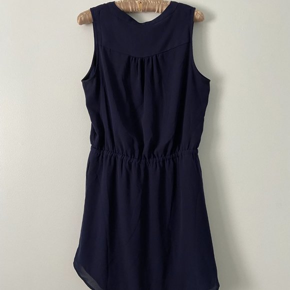 GAP Pin Tuck Navy Blue Mini Dress - Picture 6 of 6